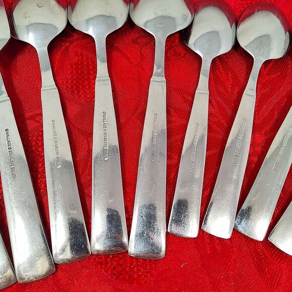 10X Mix Wallace WAS213 Stainless Forks N Spoons Flatware Heavy Solid Tbsp Tsp - Picture 14 of 16